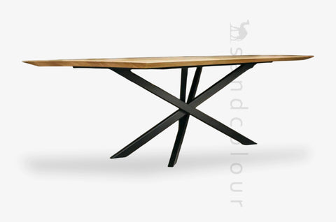 Evelyn swiss edge dining table