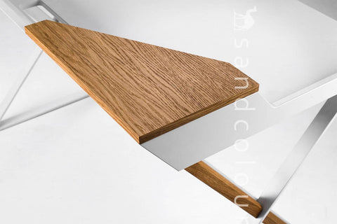 Aquila Oak Wood Desk