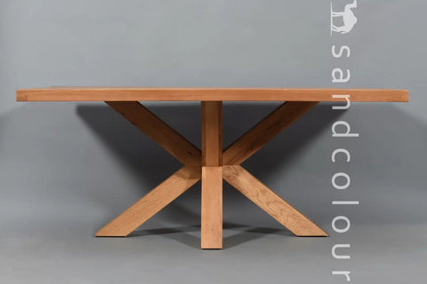 Alaska Wooden Table - Wood Legs - 6 Seater