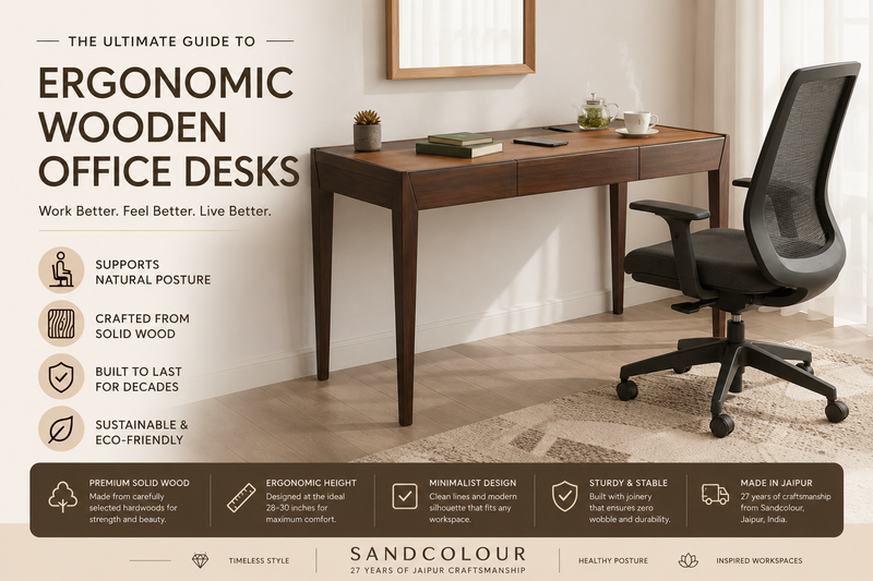 Ergonomic Wooden Office Desks