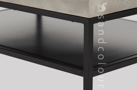 Wilson Lift Top Coffee Table with Storage, Grey washed mango wood.