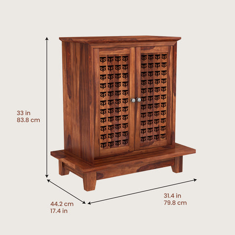 Vandana Home Temple (Honey Finish)