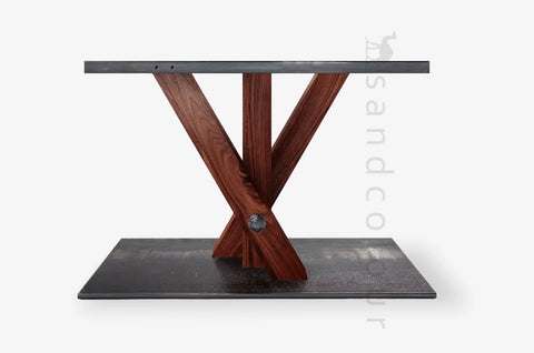 Wooden table base 1