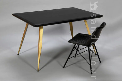 Helen Charcoal Table - Golden -lifestyle