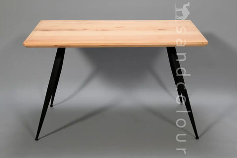 Helen Natural Table -Black Legs -2