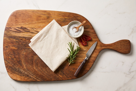 Solid Mango Wood Baby Chopping Board & Serving Platter (32.5 cm)