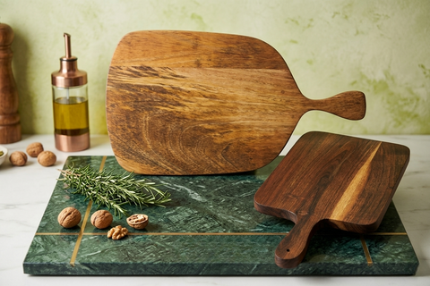 Kitchen Prep Combo: Helios Acacia & Mango Wood Baby Chopping Boards