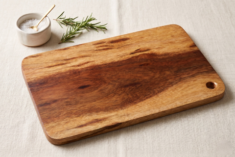 Kitchen Prep Combo: Solid Acacia & Mango Wood Chopping Boards
